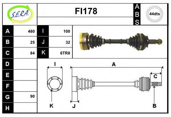 SERA FI178 Drive Shaft